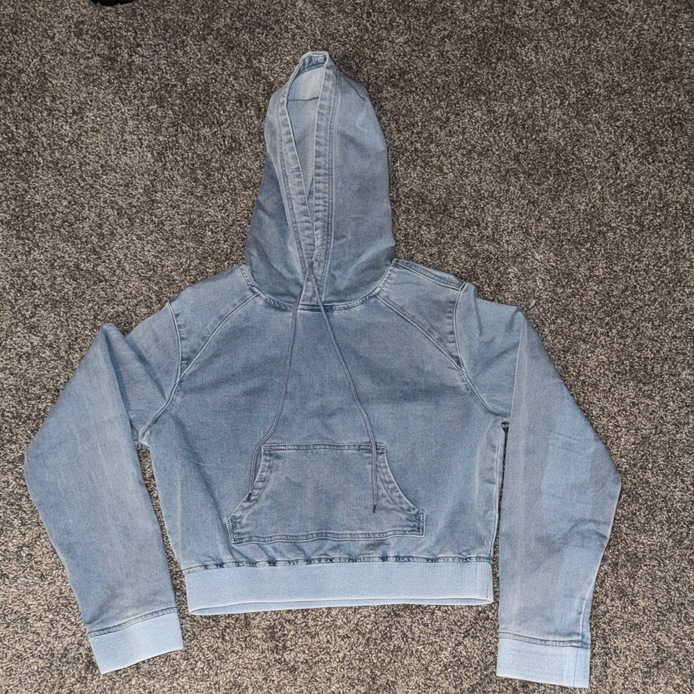 Akira Denim Hoodie Size S Women’s